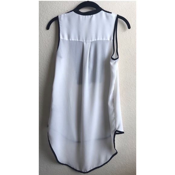 Mossimo Black White Hi Low Tank. XS - Picture 2 of 3